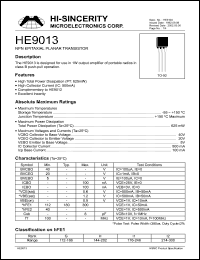 HE9013 Datasheet