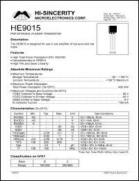 HE9015 Datasheet
