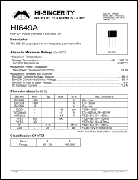 HI649A Datasheet