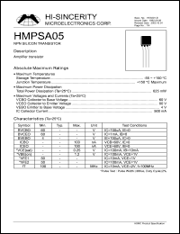 HMPSA44V Datasheet