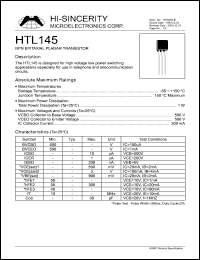 HTL145 Datasheet