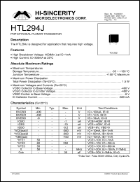 HTL294I Datasheet