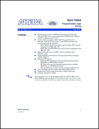 EPM7128AEFC256-5 Datasheet
