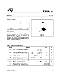 Z0409NF1AA2 Datasheet