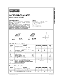 SSS10N60B Datasheet