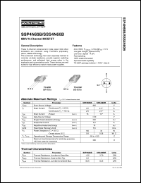 SSP4N60B Datasheet