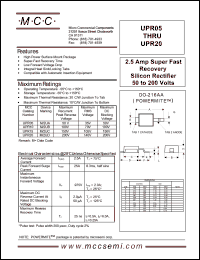UPR05 Datasheet