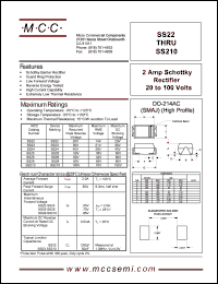SS22 Datasheet