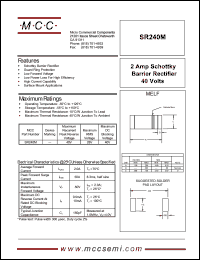 SR240M Datasheet