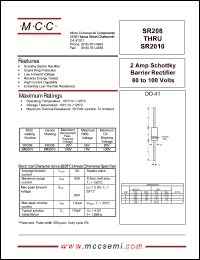 SR208 Datasheet