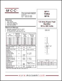 SF16 Datasheet