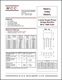 RS407L Datasheet