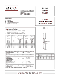 RL201 Datasheet