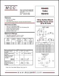 RB490D Datasheet