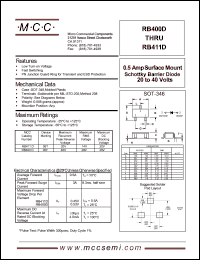RB411D Datasheet