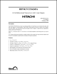 HD74LVCZ16240A Datasheet