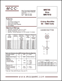 MR758 Datasheet