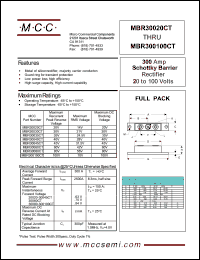 MBR30030CT Datasheet