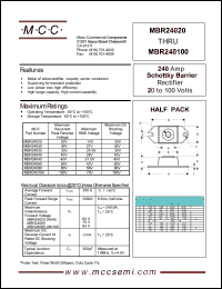 MBR240100 Datasheet