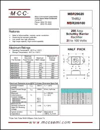 MBR2040CT Datasheet
