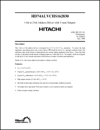 HD74ALVCHS162830 Datasheet