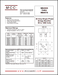 MB4010 Datasheet