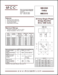 MB358 Datasheet