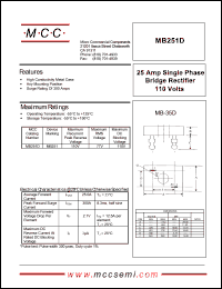 MB251D Datasheet