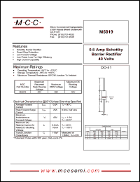 M5819 Datasheet