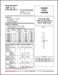 HER601 Datasheet