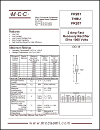 FR204 Datasheet