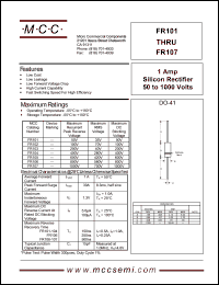 FR104 Datasheet