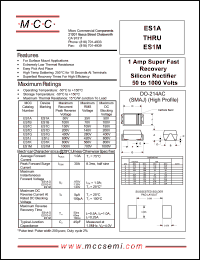 ES1J Datasheet