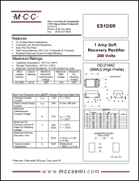 ES1DSR Datasheet