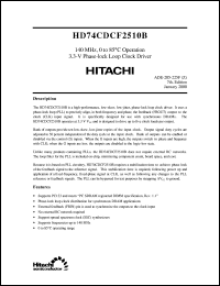 HD74CDCF2510B Datasheet