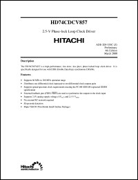HD74CDCV857 Datasheet