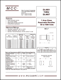 DL4001 Datasheet