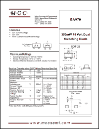 BAV70 Datasheet