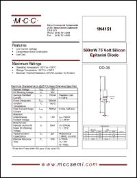 1N4151W-T1 Datasheet