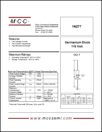 1N277 Datasheet