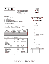 1N18 Datasheet