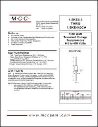 1.5KE16CARL4 Datasheet