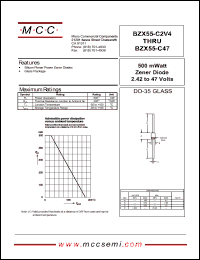 BZX55-C7V5 Datasheet