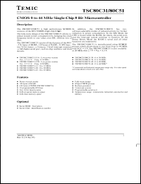 TSC80C31-12MG/883 Datasheet