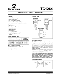 TC1264-3.0VEBTR Datasheet