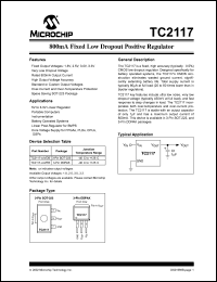 TC2117-2.5VEBTR Datasheet