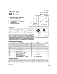 IRL2203NL Datasheet