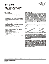 IS61SP6464-133TQI Datasheet