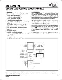 IS61LV3216L-20KI Datasheet
