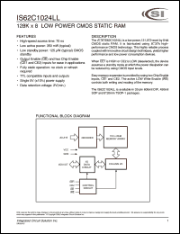 IS62C1024LL-70T Datasheet